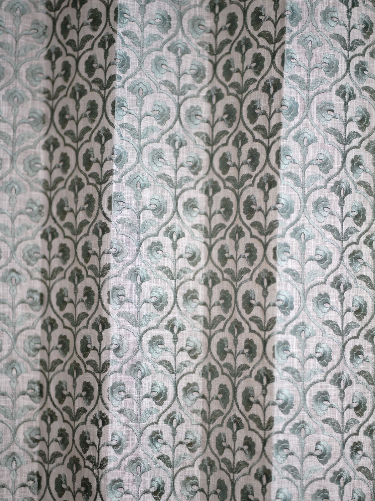 Curtains-Premium embroidered sheer curtains