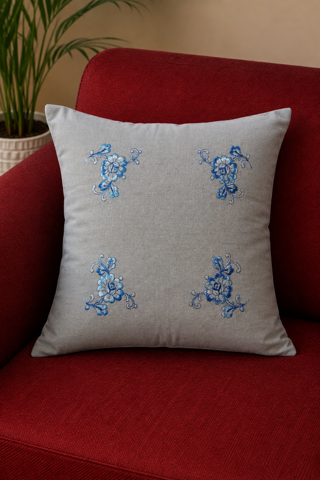 Cushion covers - 16*16 inches cross stitch embroidery