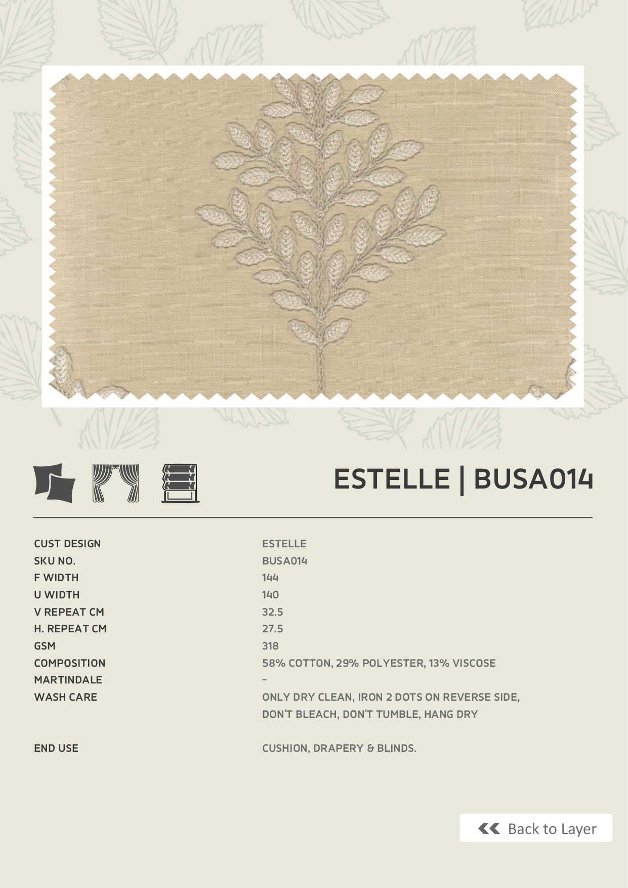 Fabric only-Premium embroidered curtains fabric only(Blinds, Curtains, Cushion covers)