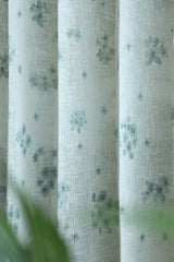 Amethyst Sheer Curtain – Semi Transparent floral print