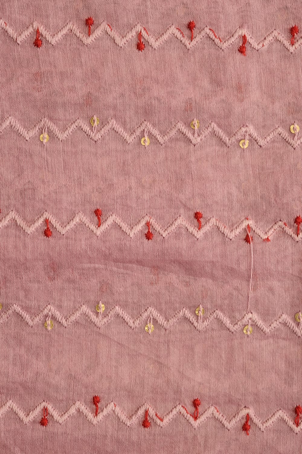 Fabrics - Chanderi embroidery kurti fabric