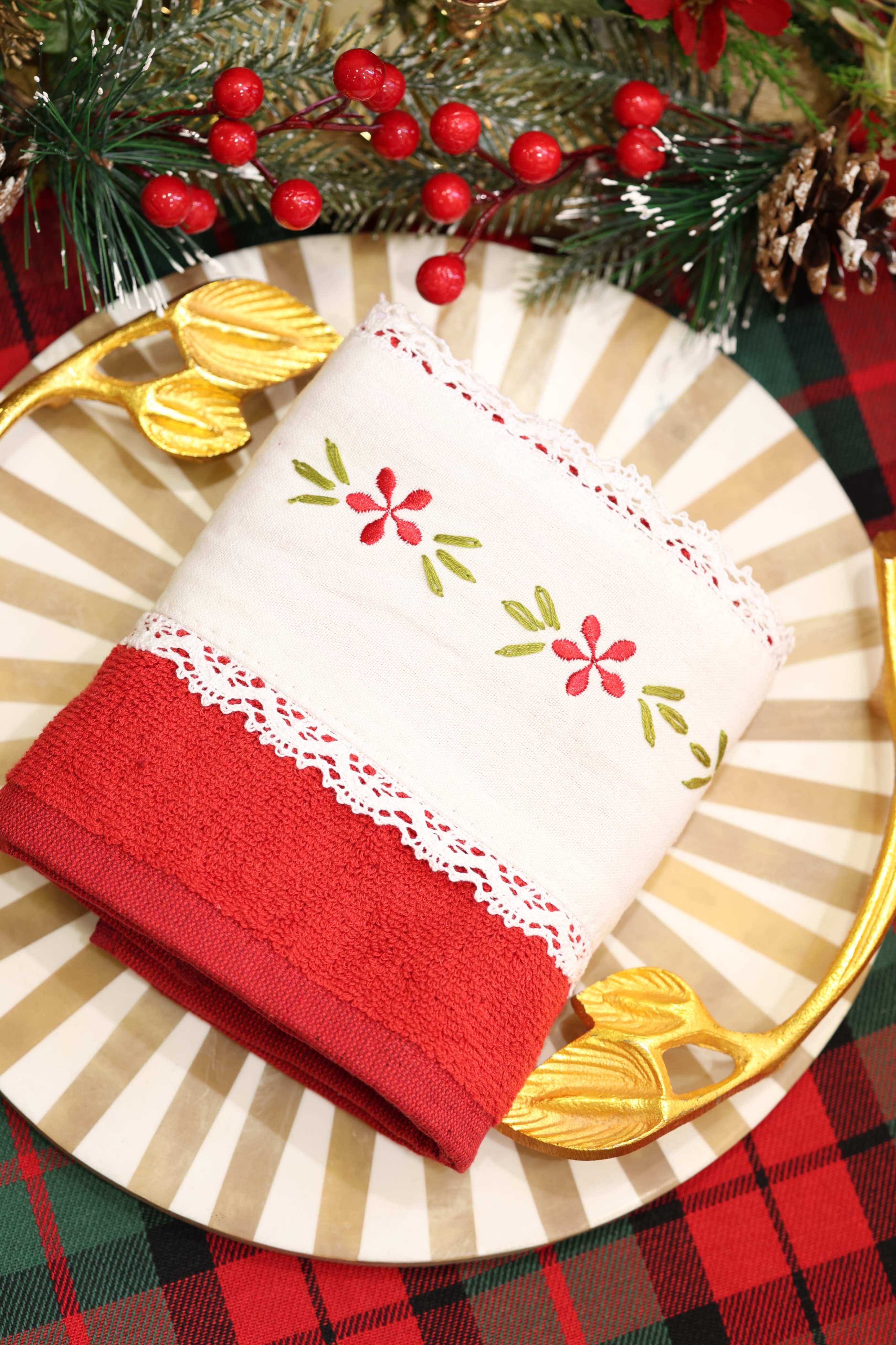 Towels Embroidery Turkey towels Xmas edition