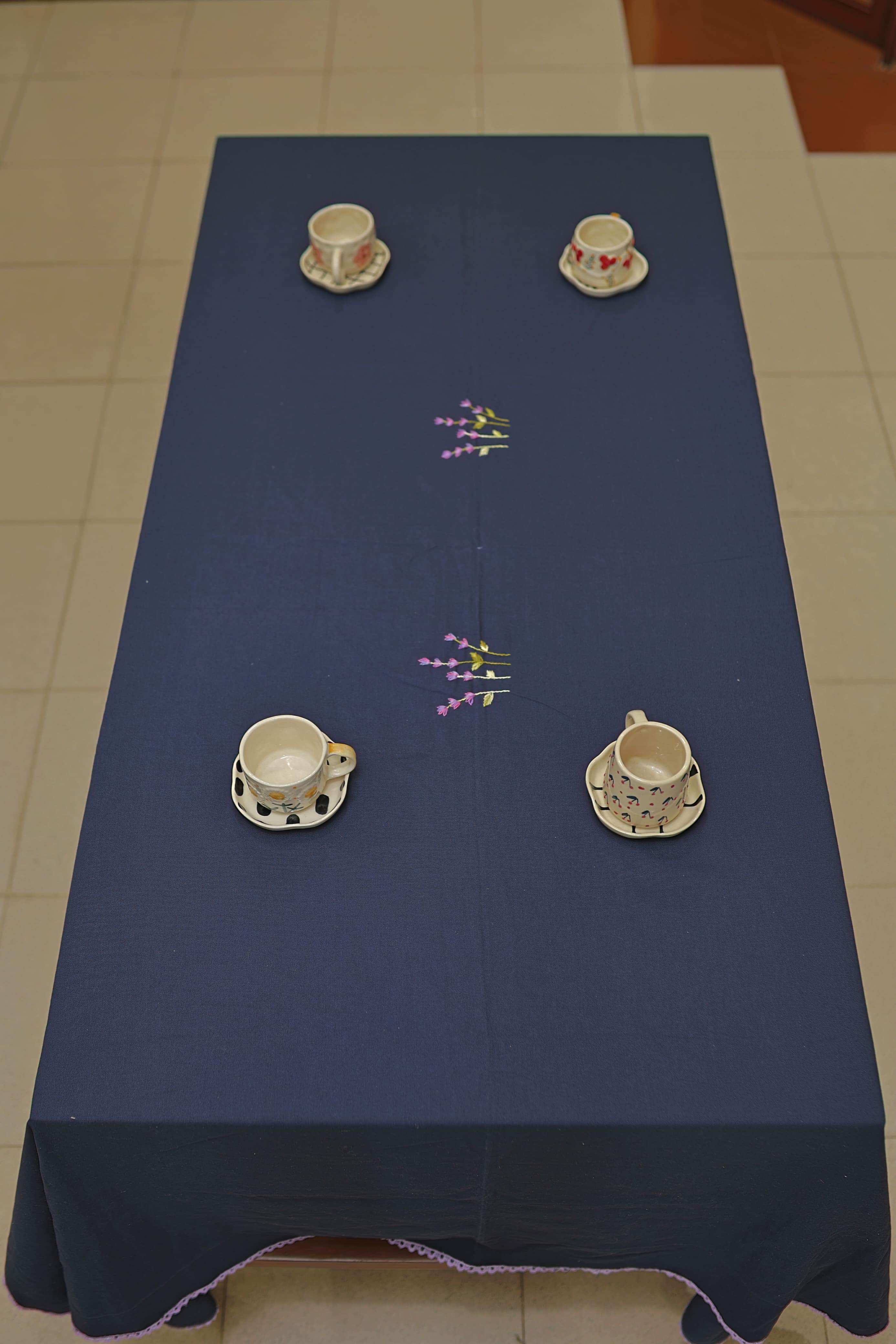 Table cloths- embroidered 6 seater