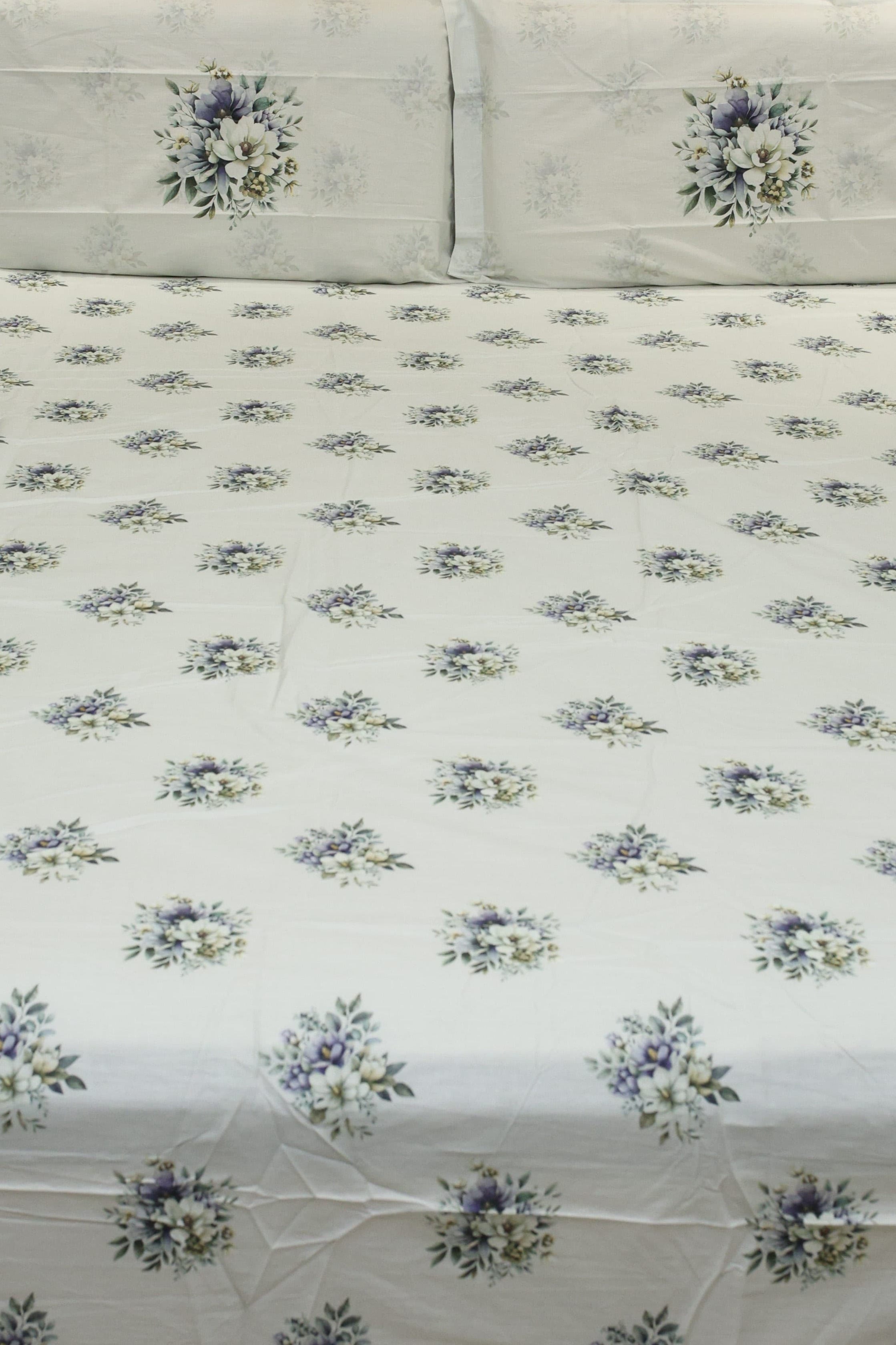 Bedsheets - King premium soft cotton bedsheet Digital Print DD   VATIKA