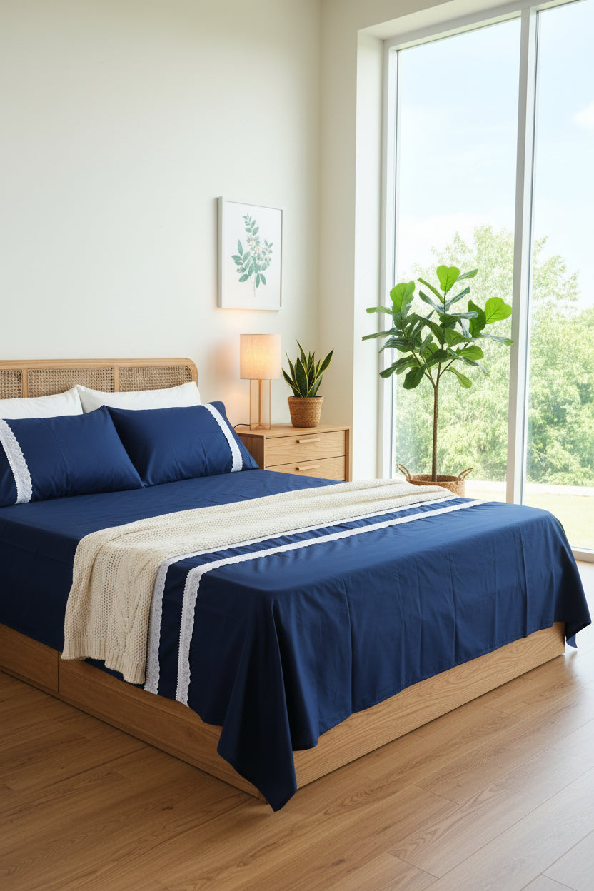 Bedsheets - Premium designer king bedsheets dd lace