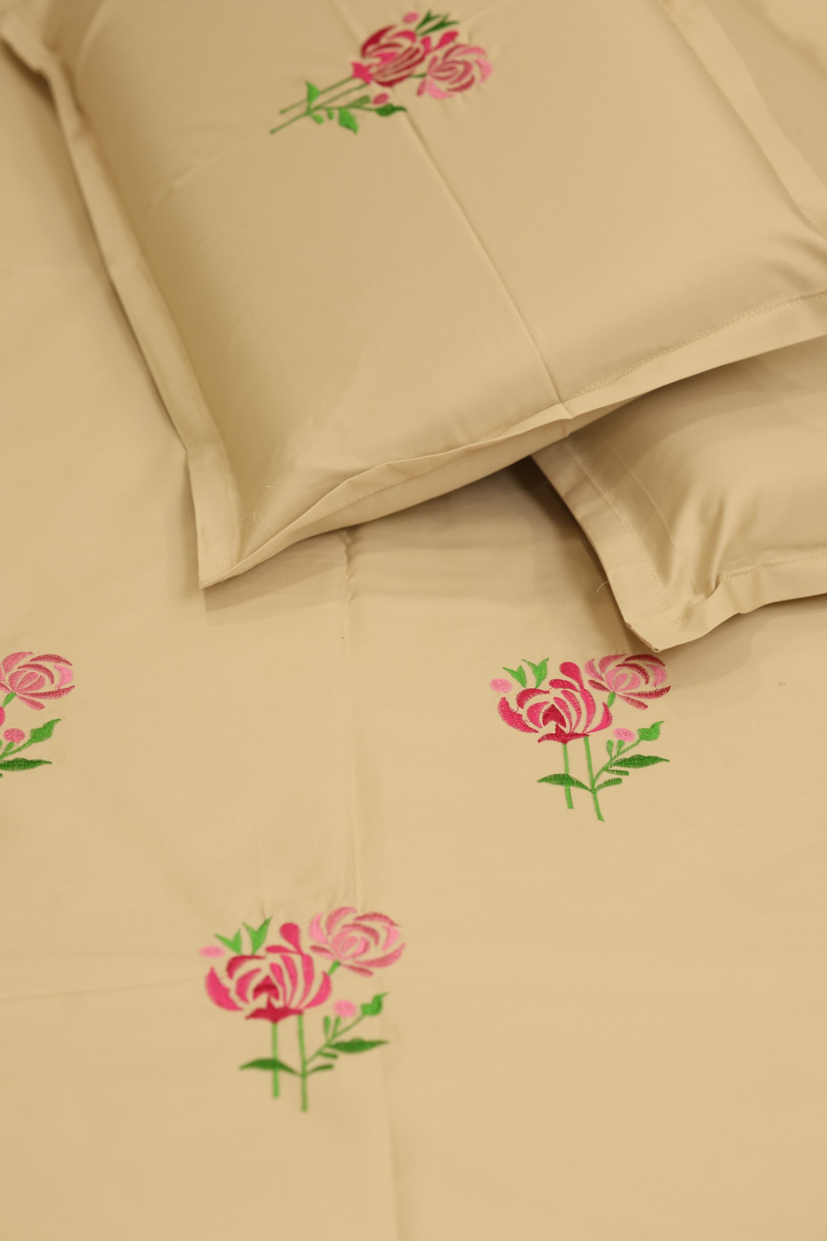 Bedsheets - King Premium Machine embroidery bedsheets MEK