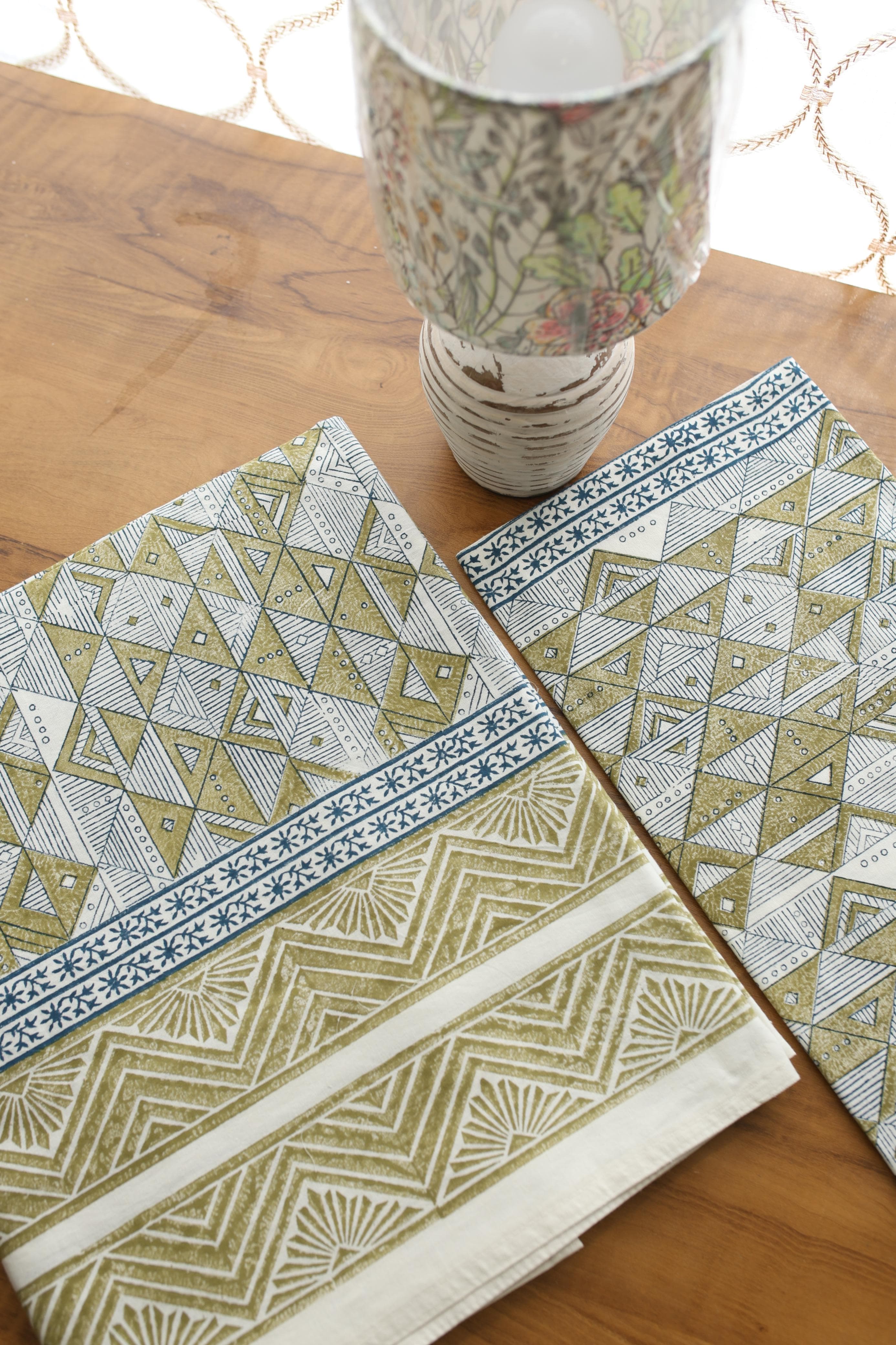 Mugal Bedsheets - King premium handblock print cotton bedsheets