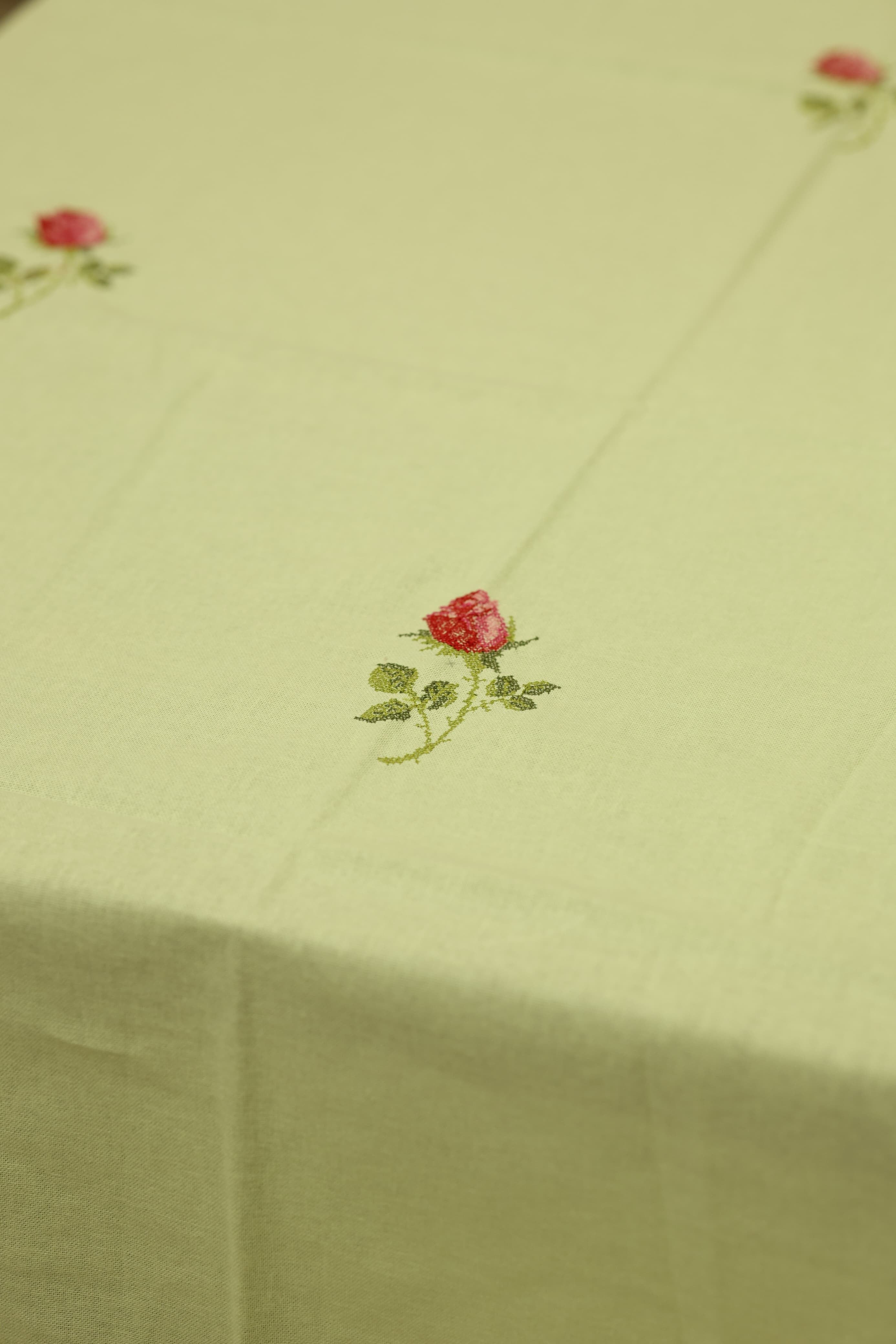Table cloth - 6 seater cross stitch embroidery