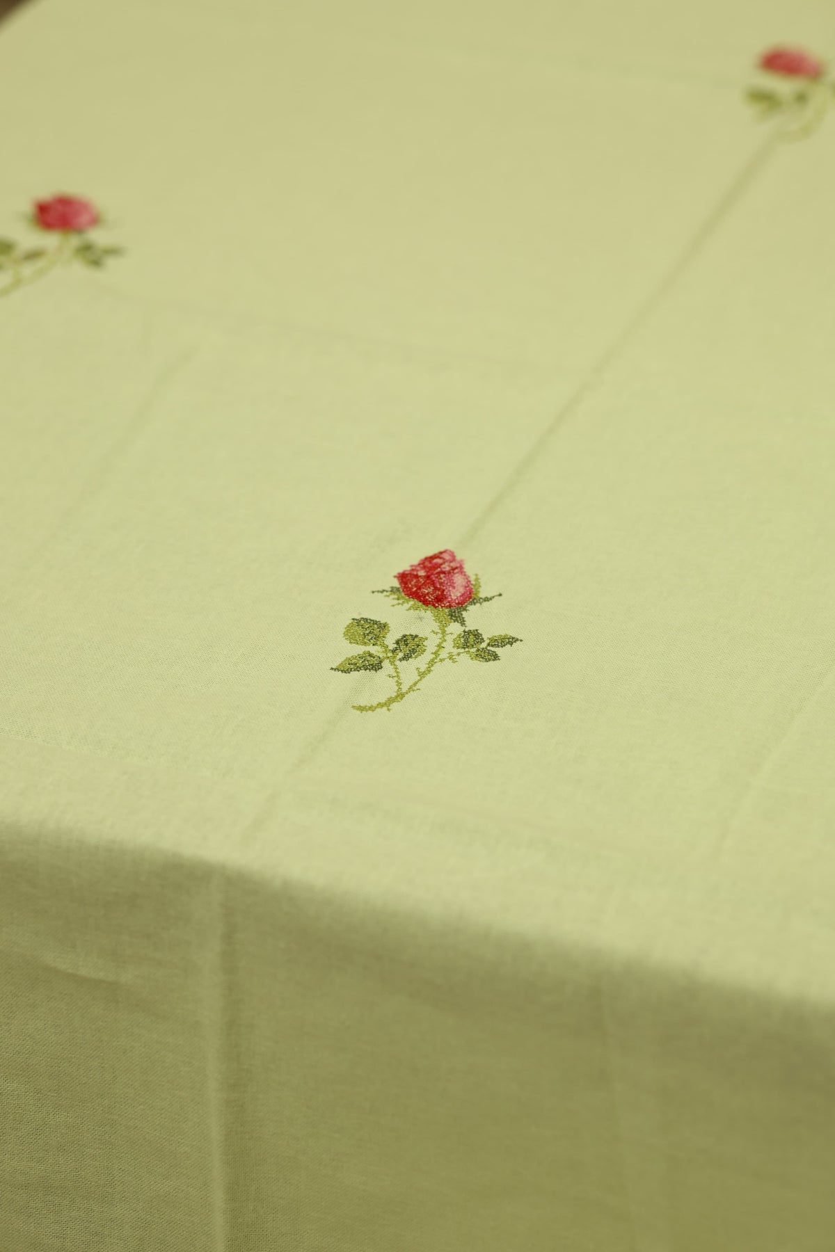 Table cloth - 6 seater cross stitch embroidery