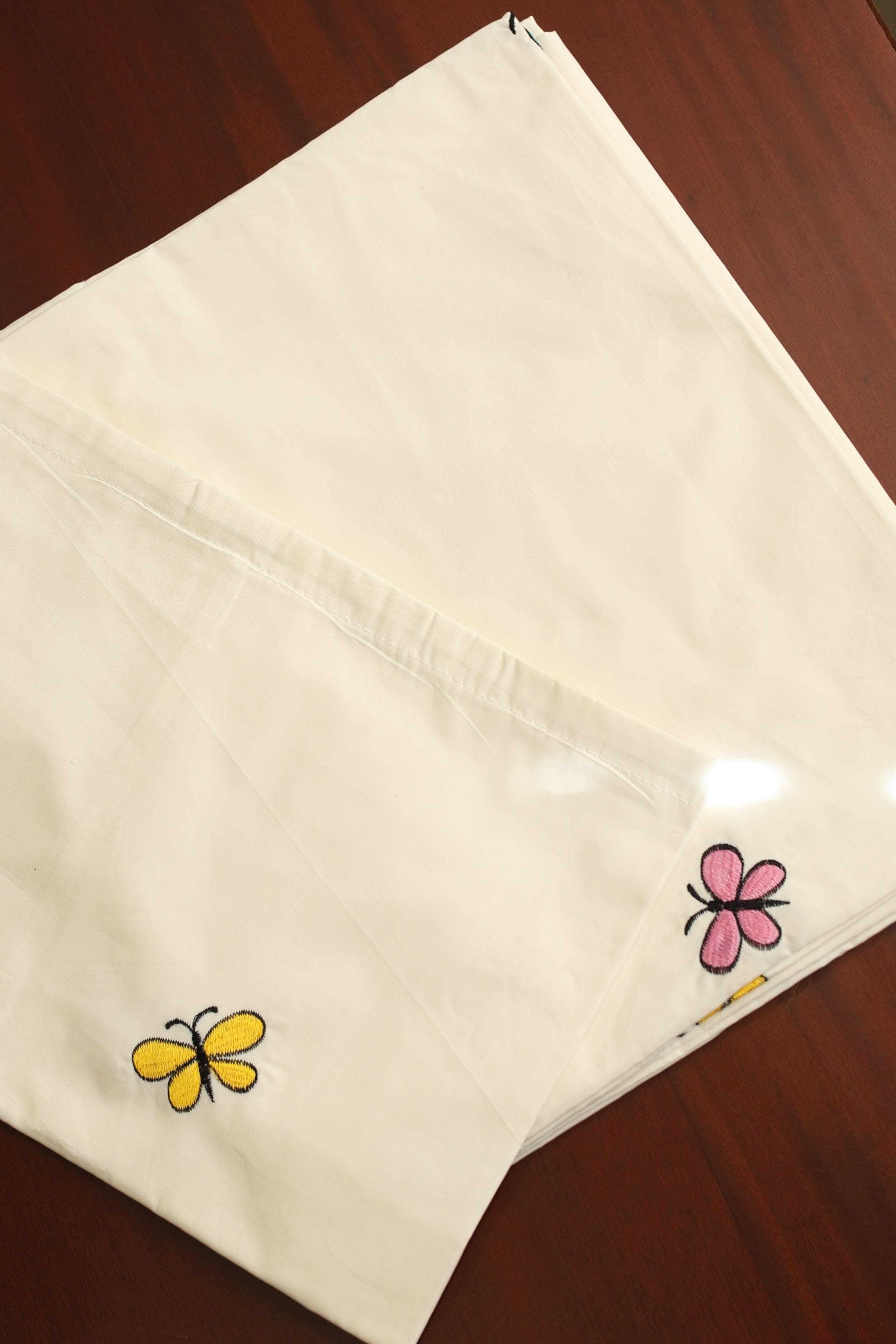 Bedsheets - single size premium machine embroidery bedsheets MES