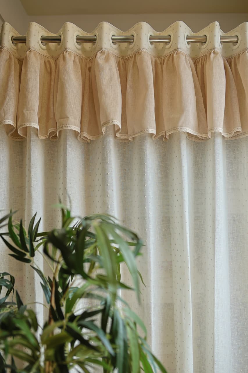Curtains- Premium embroidered sheer curtains