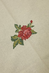 Table cloth - 6 seater cross stitch embroidery