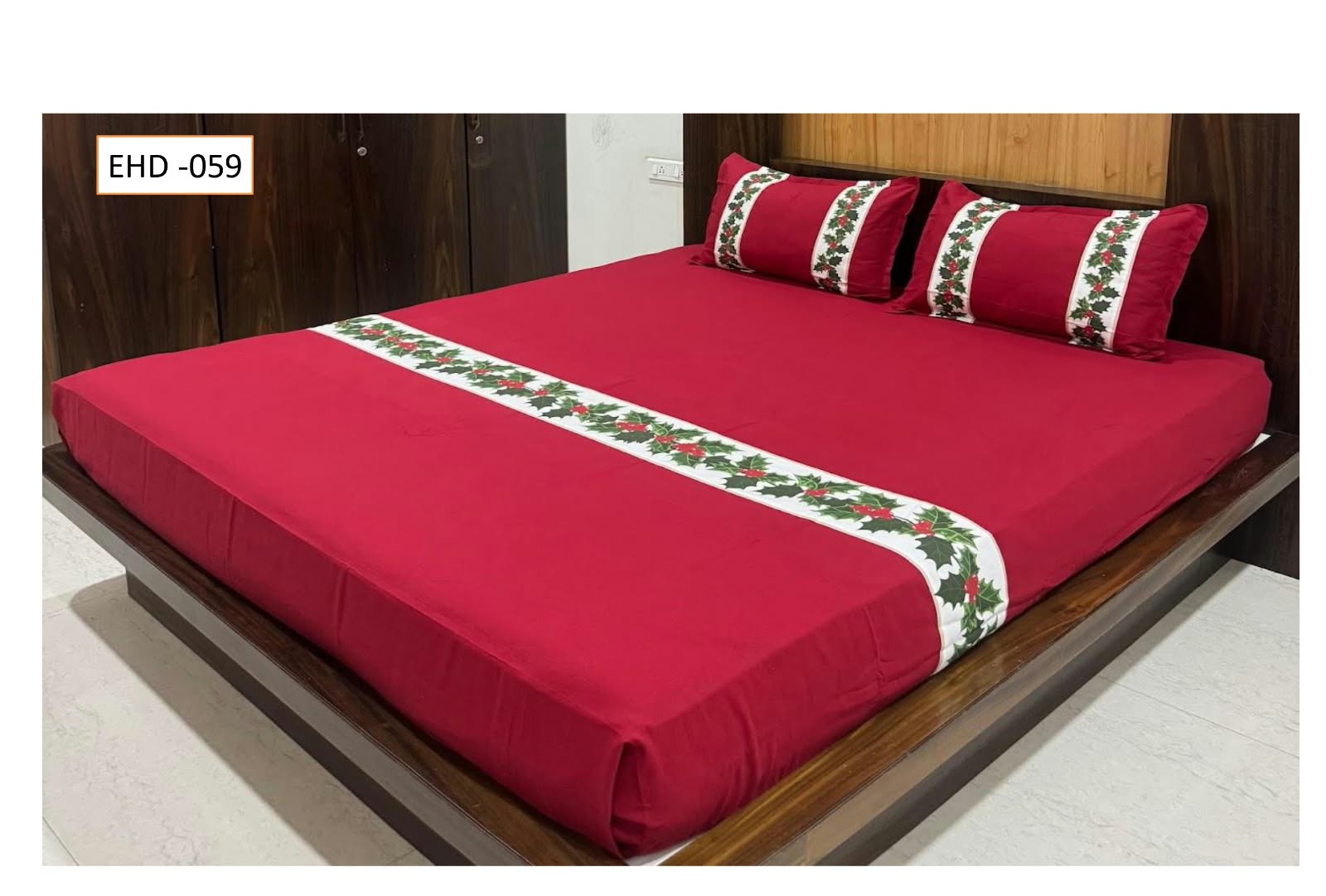 Queen Size Christmas Theme Bedsheet Set - Xmas Edition