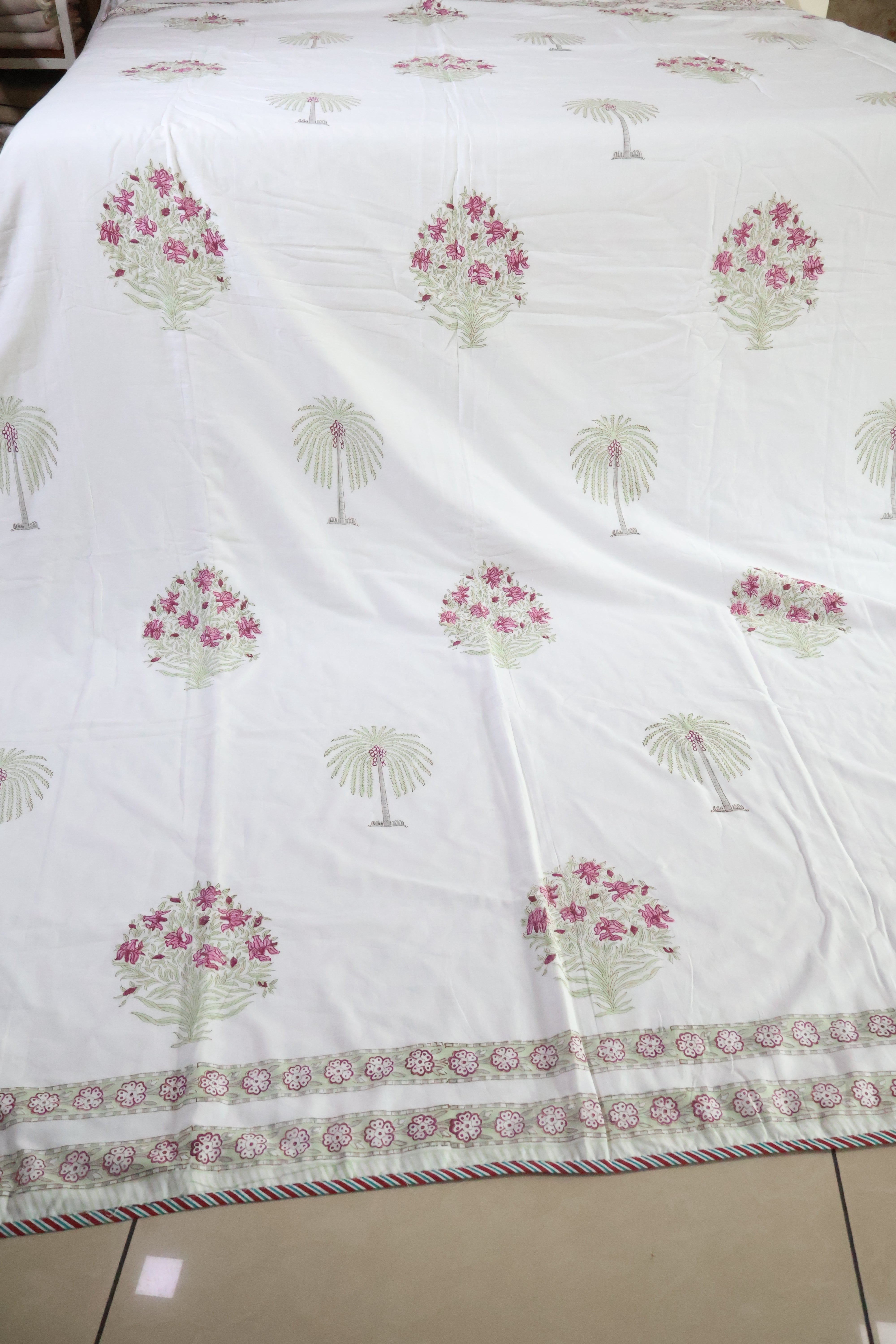 Double dohar / Blanket - Mughal handblock print