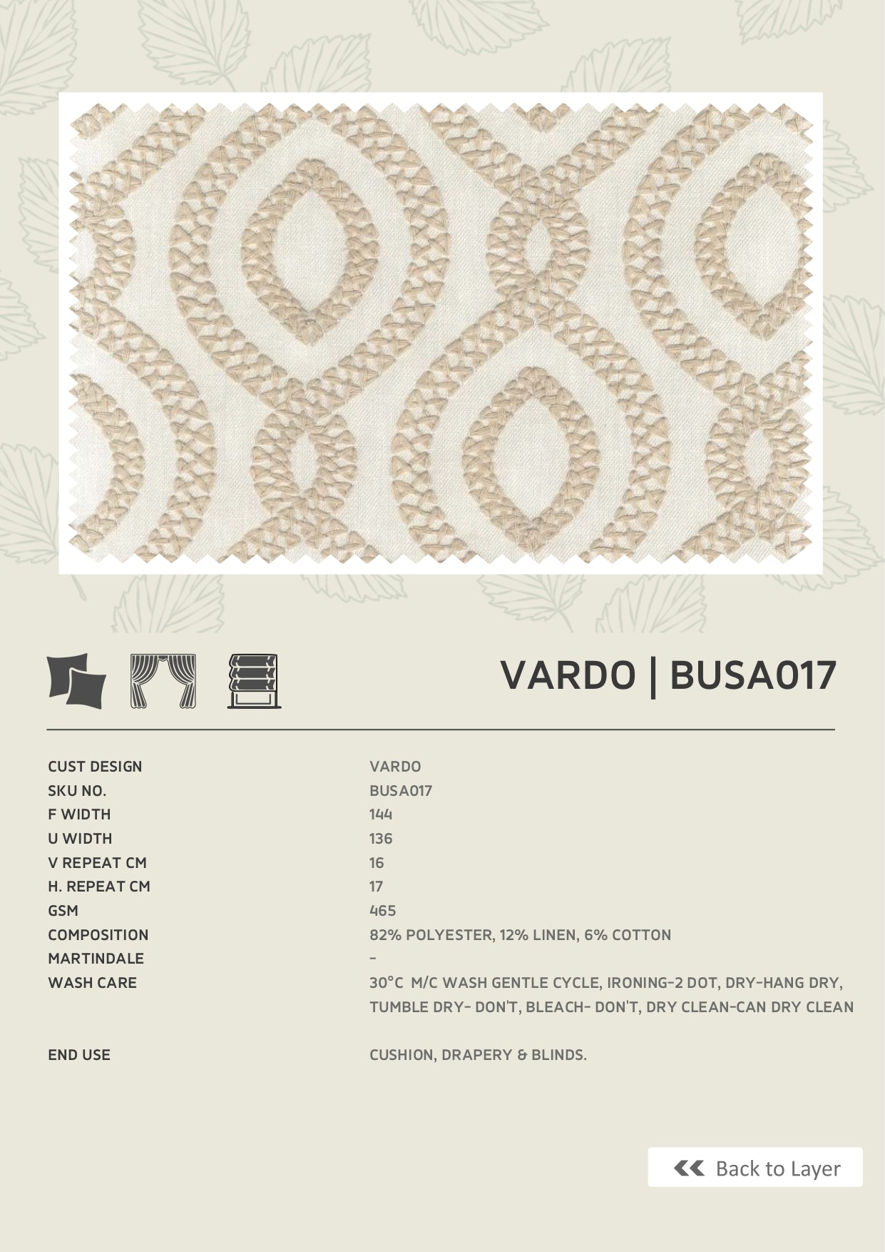 Fabric only-Premium embroidered curtains fabric only(Blinds, Curtains, Cushion covers)