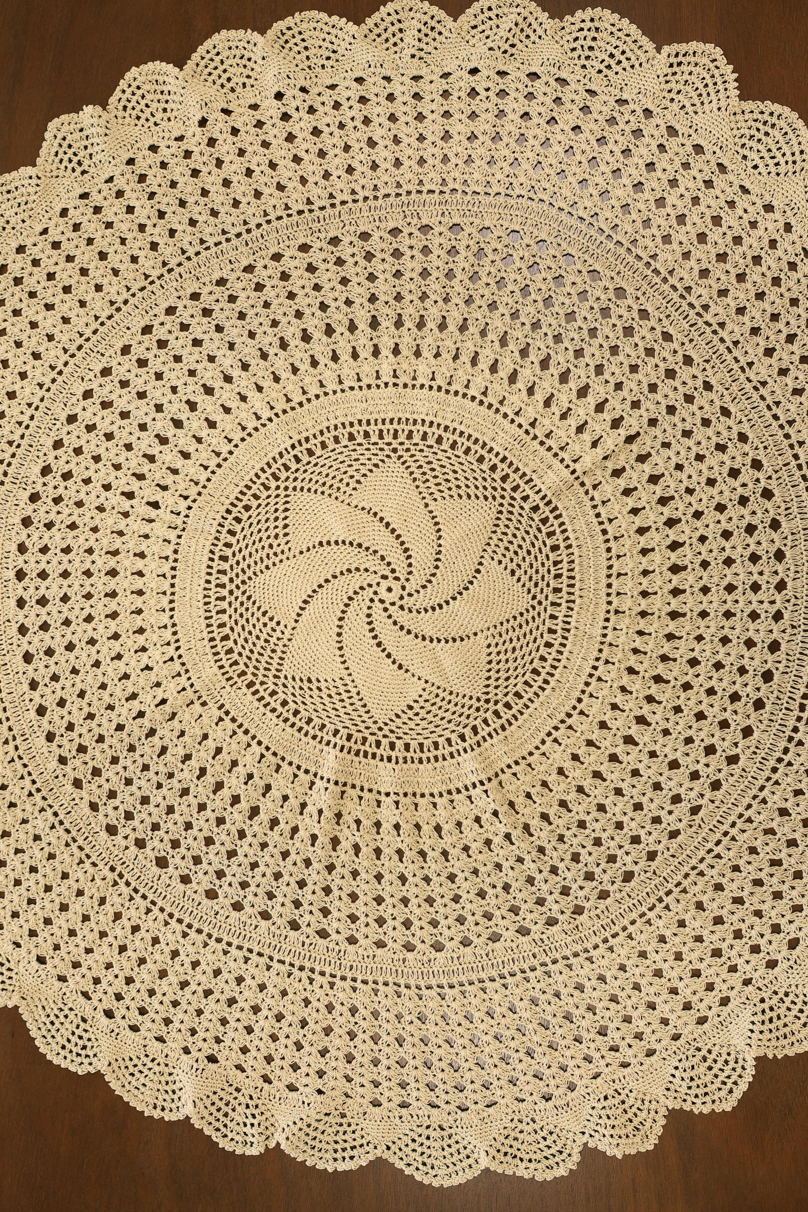 Round Crochet Table Mat / Centerpiece  Coaster