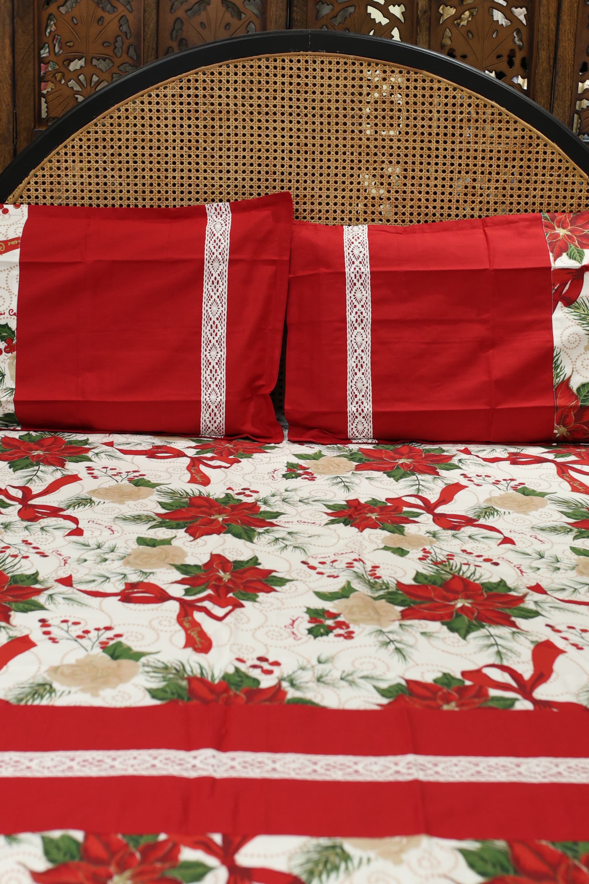 Queen Size Christmas Theme Bedsheet Set - Xmas Edition