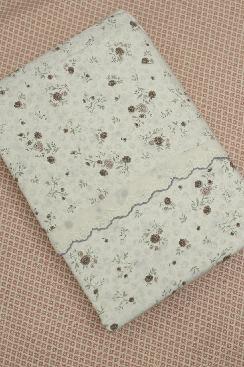 Bedsheets - King soft cotton lace bedsheets majestic Ziva