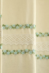 Embroidery Opaque Curtain Rainbow