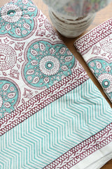 Bedsheets - Super king Mugal premium handblock cotton bedsheets