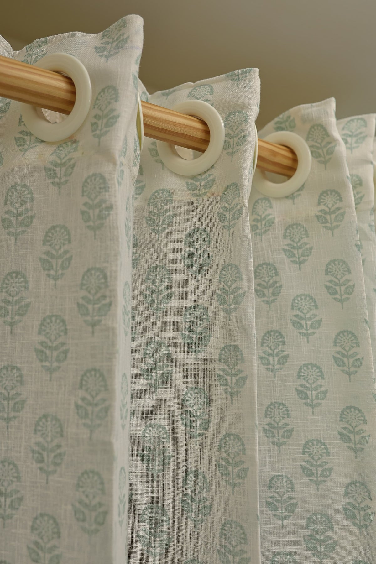 Curtain-Self printed semi transparent