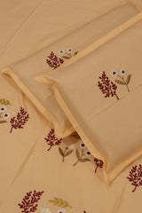 King Size Premium Machine Embroidery Bedsheet Set with 2 Pillow Covers (108x108")
