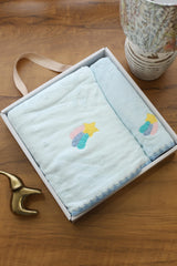 Premium embroidery towel set - set of 2