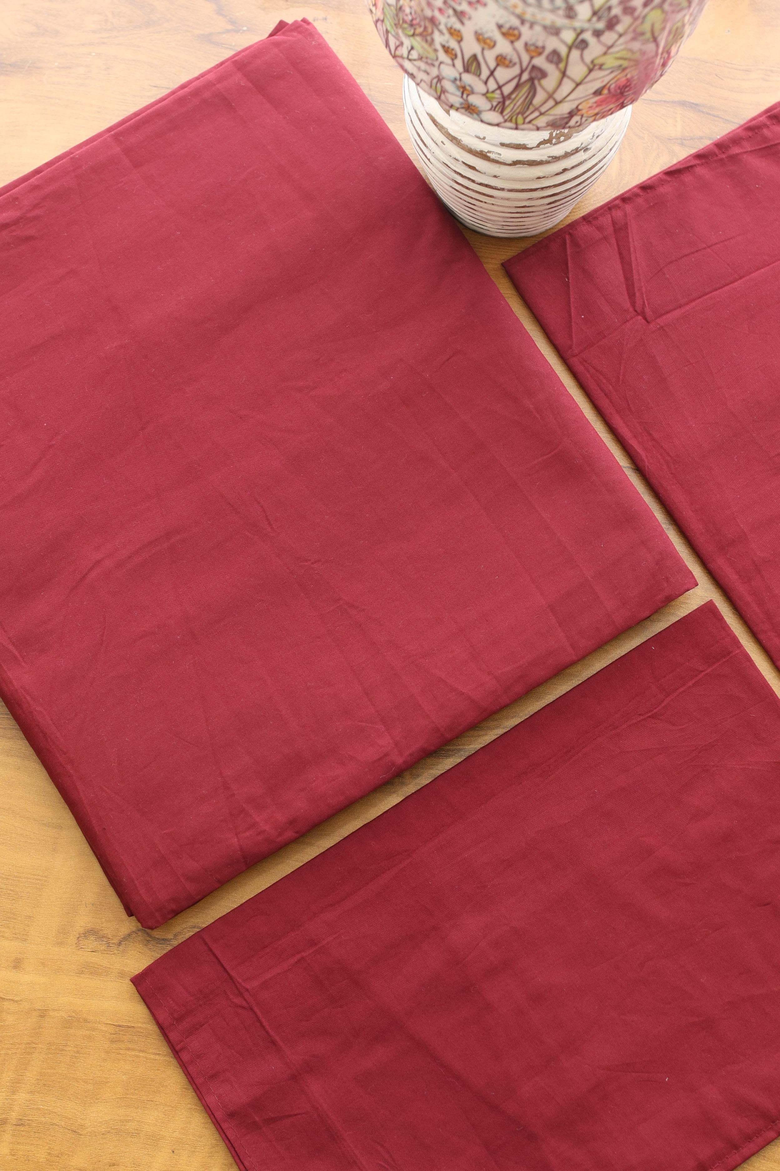 Bedsheets - Satin solid plain colour bedsheets