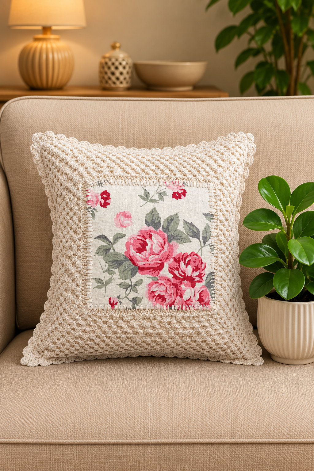 Cushion covers - crochet cushion covers Size :12*12 Inches