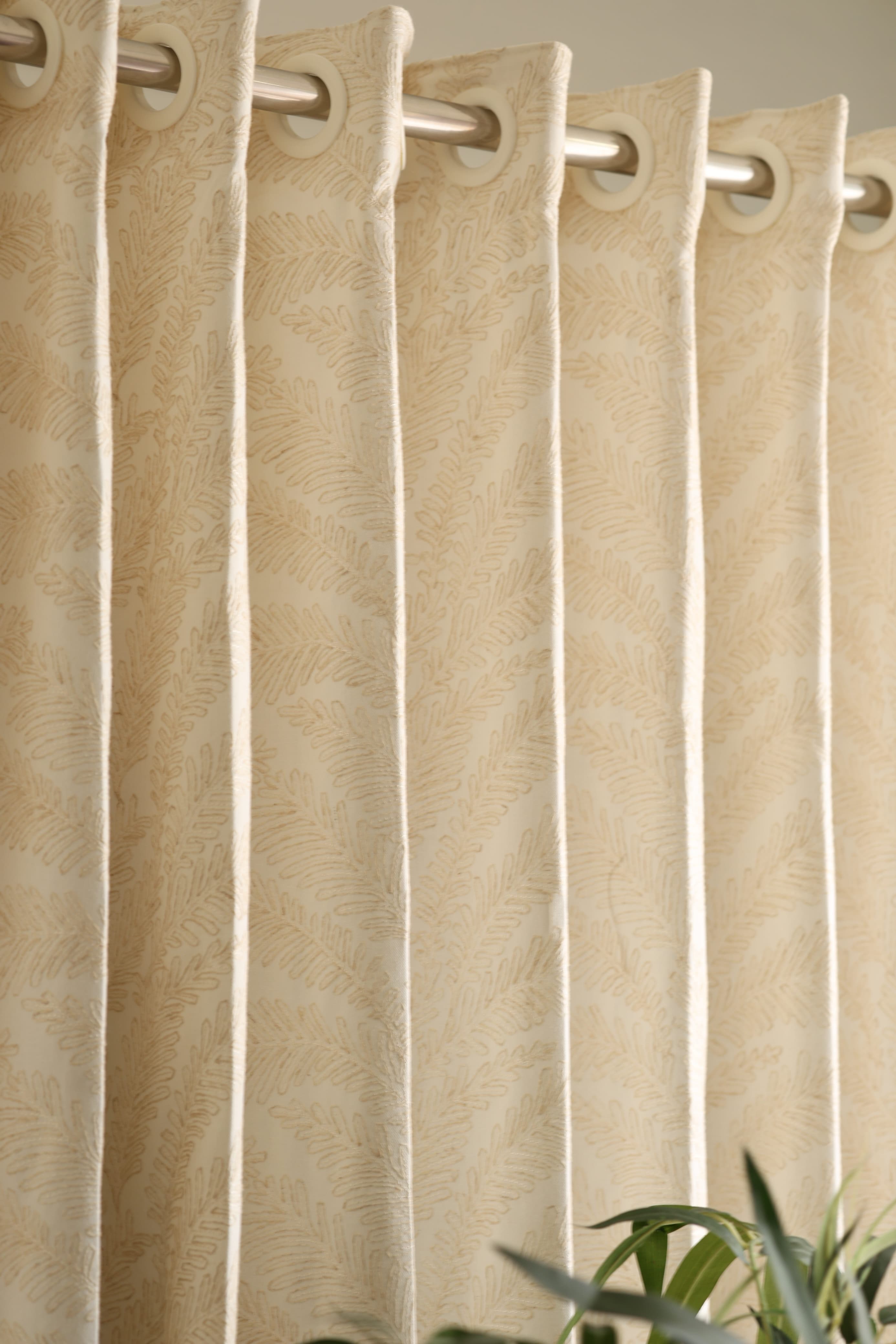 Curtains - Premium embroidery opaque curtains Naturalia Prebooking