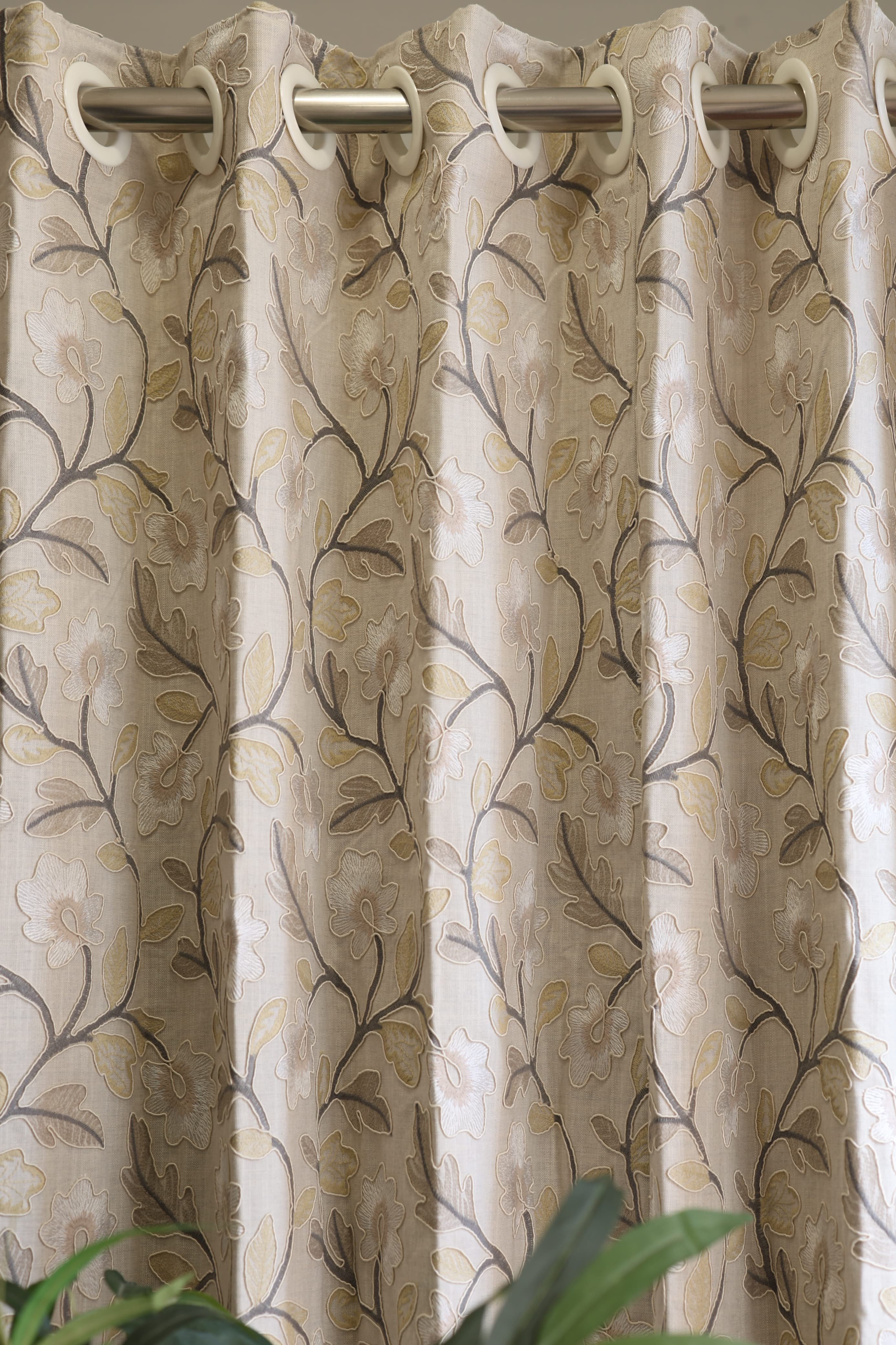 Curtains - Premium embroidery opaque curtains busan