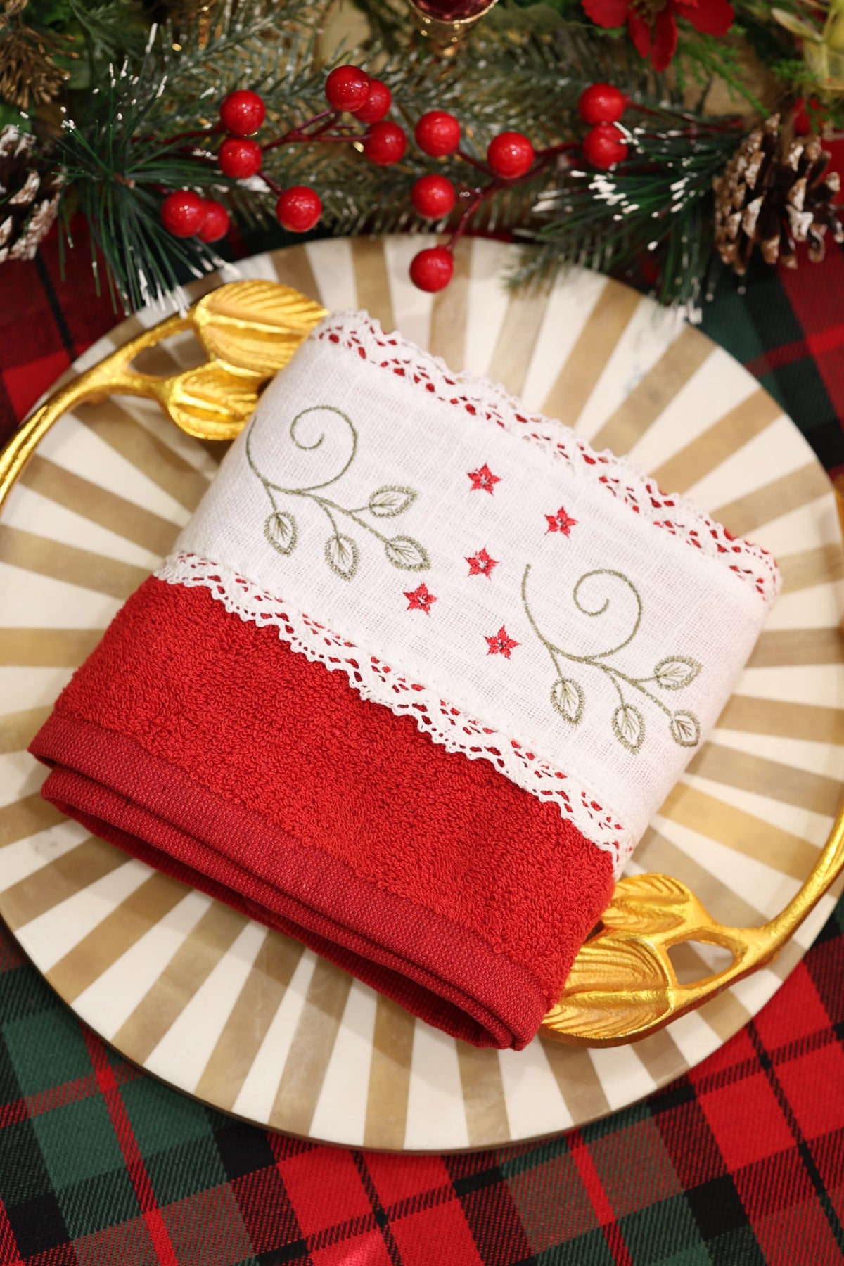 Towels Embroidery Turkey towels Xmas edition