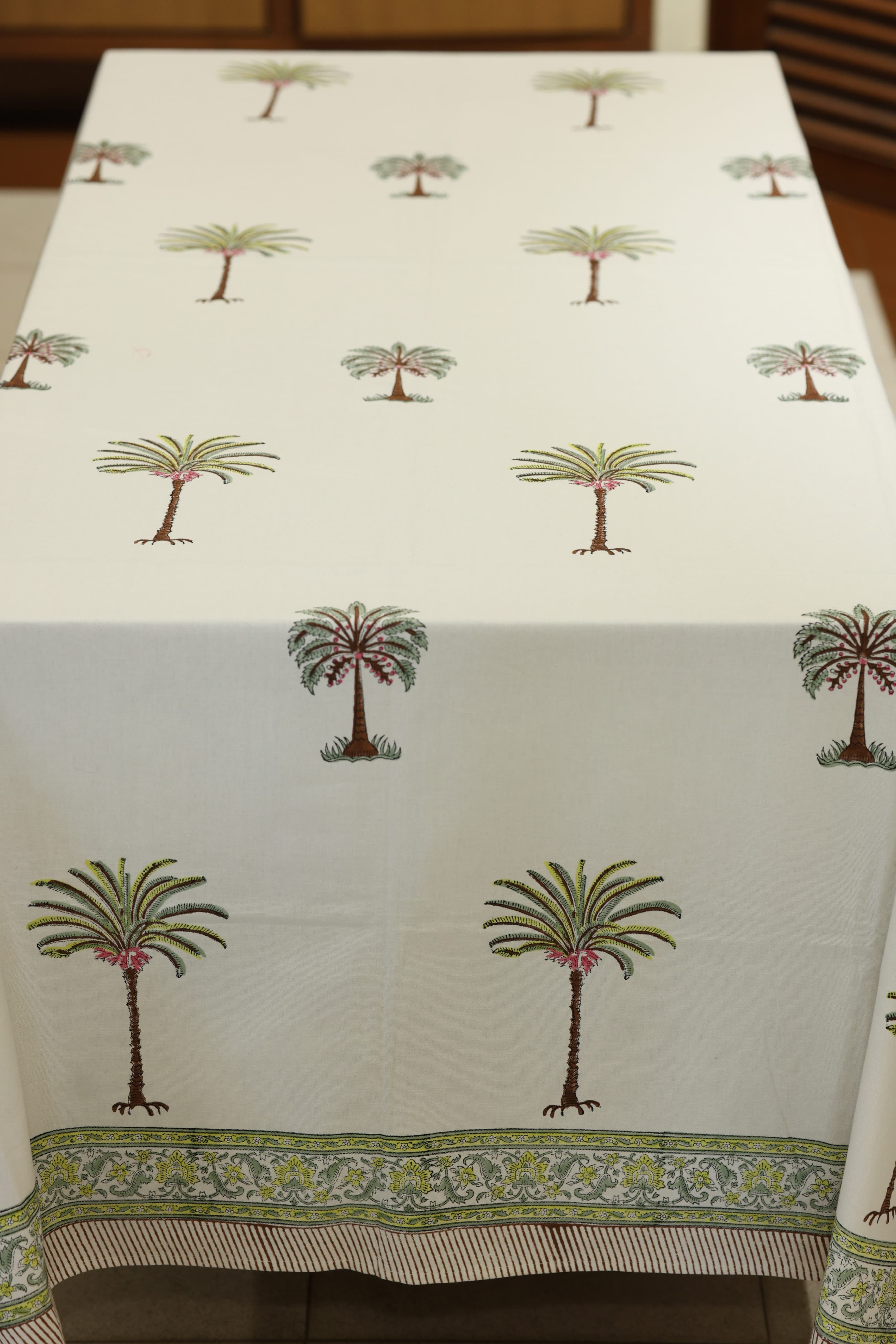 Table cloths - 8 seater Handblock printed canvas
