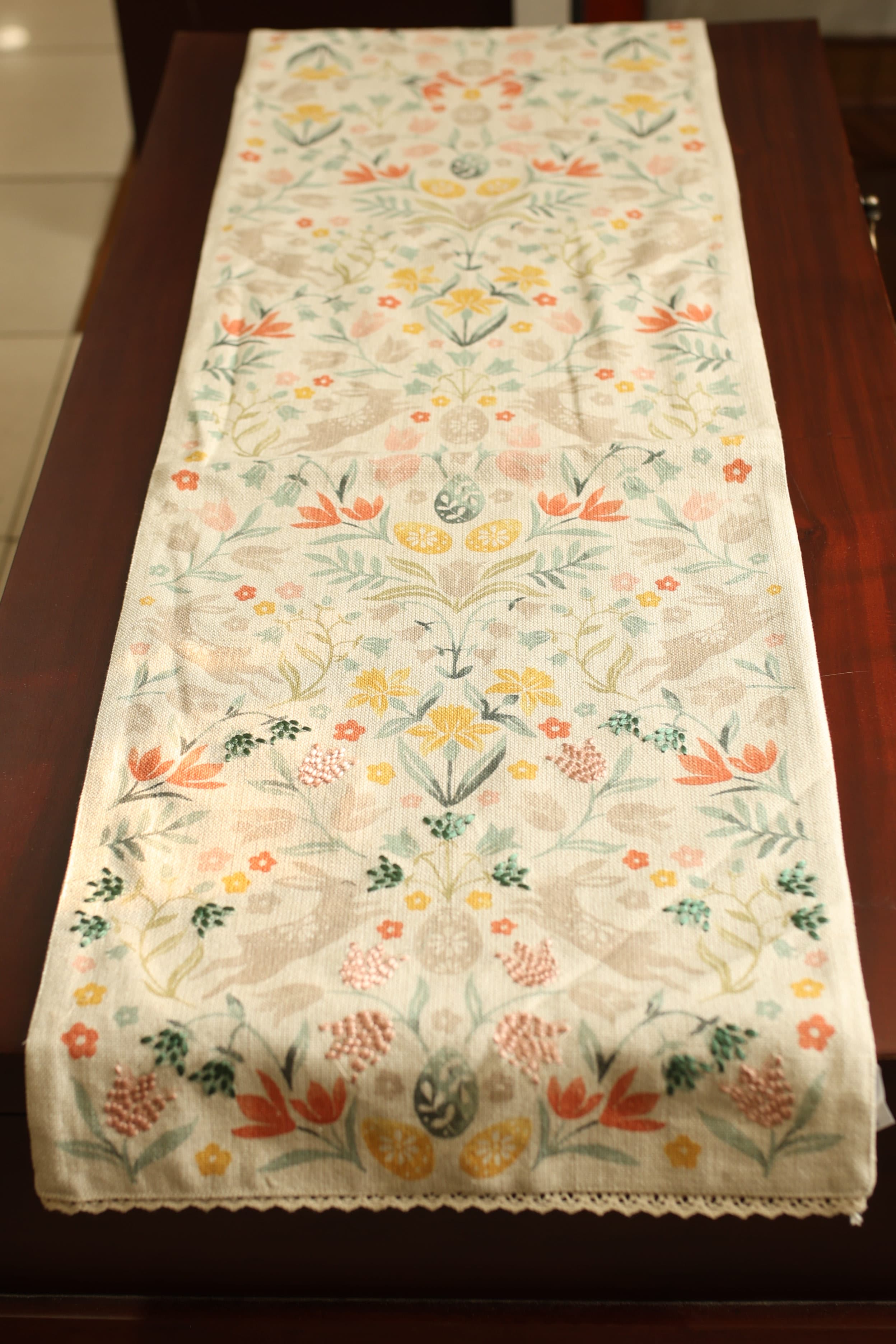 Table runners - Canvas runner 90*16 inches easter