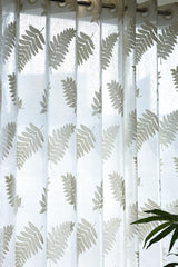 Curtains - Applique Premium Embroidery sheer curtains meher prebooking white base