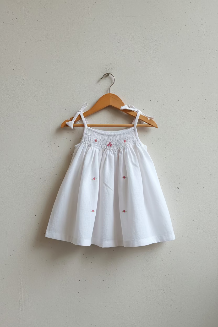 Kids smocked dress 6-10 months