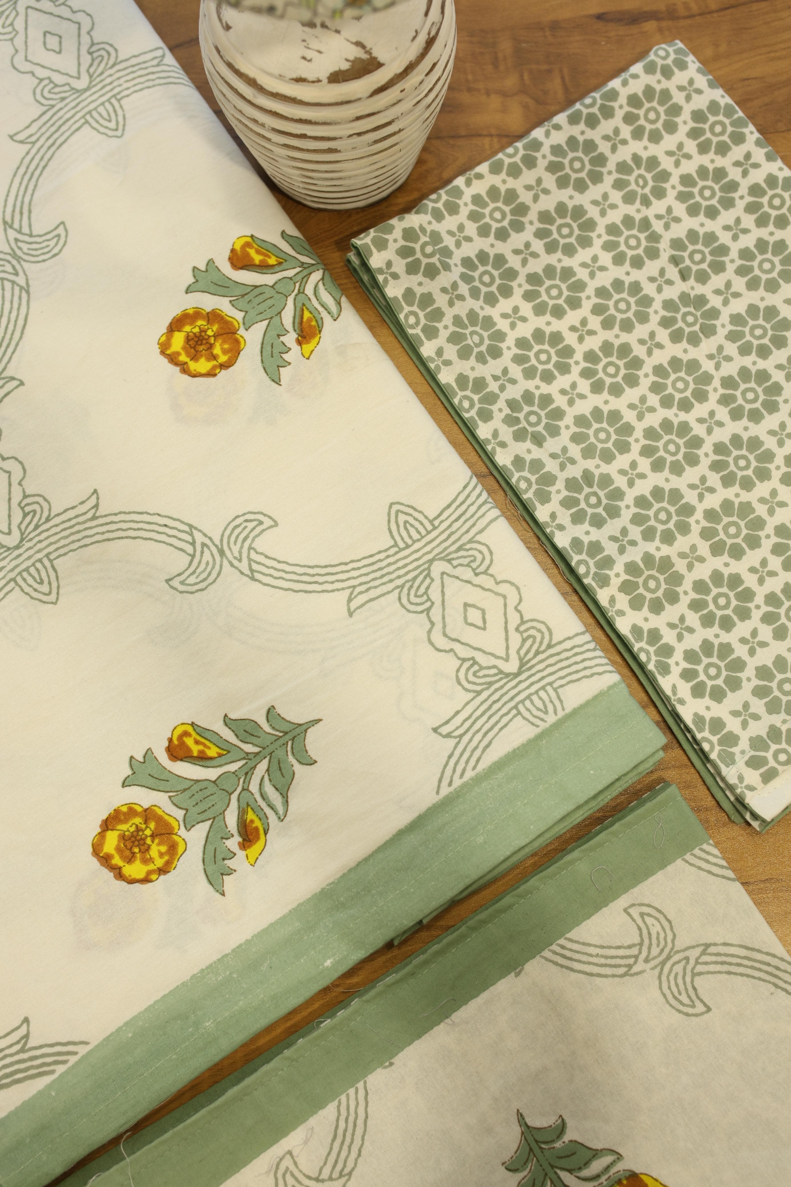 Bedsheets - Handblock queen rajwada print bedsheets