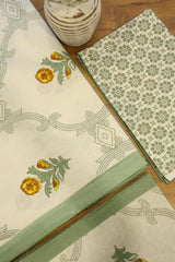 Bedsheets - Handblock queen rajwada print bedsheets