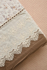 Bedsheets - Premium King soft cotton lace bedsheets majestic