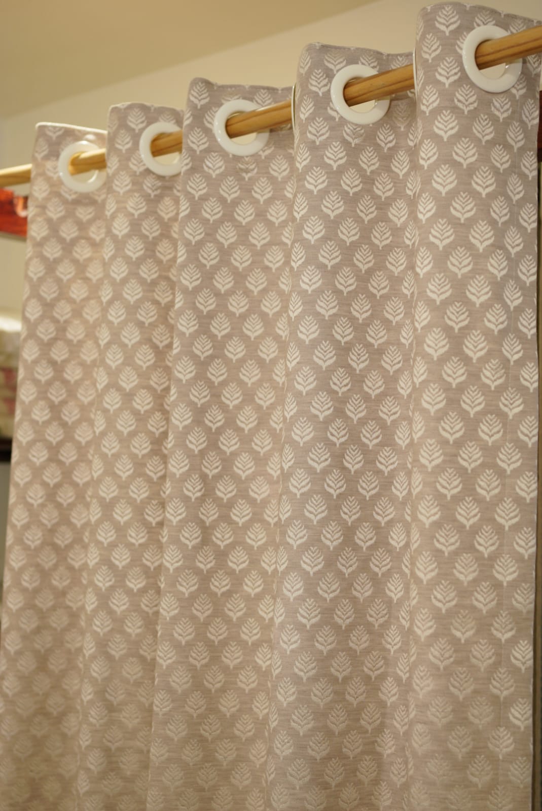 Curtains-Opaque self designer curtains