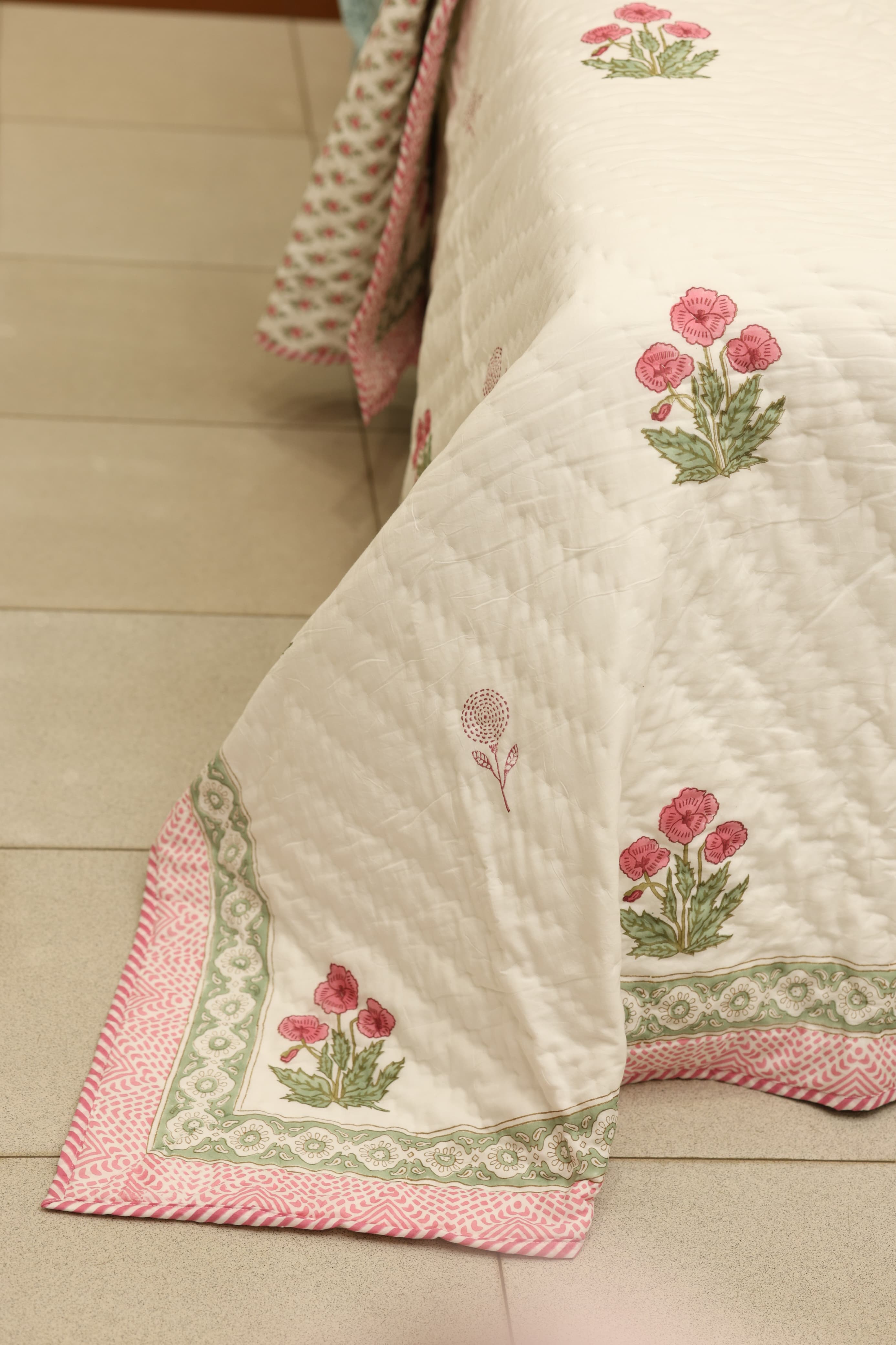 Premium Cotton handblock Print Double Quilt