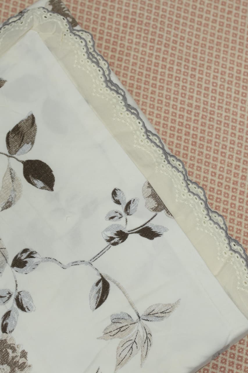 Bedsheets - King soft cotton lace bedsheets majestic Ziva