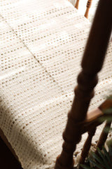 Handwoven Jute Polka Dot Sofa Throw