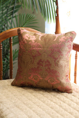 Festive Brocade Damask Cushion Cover