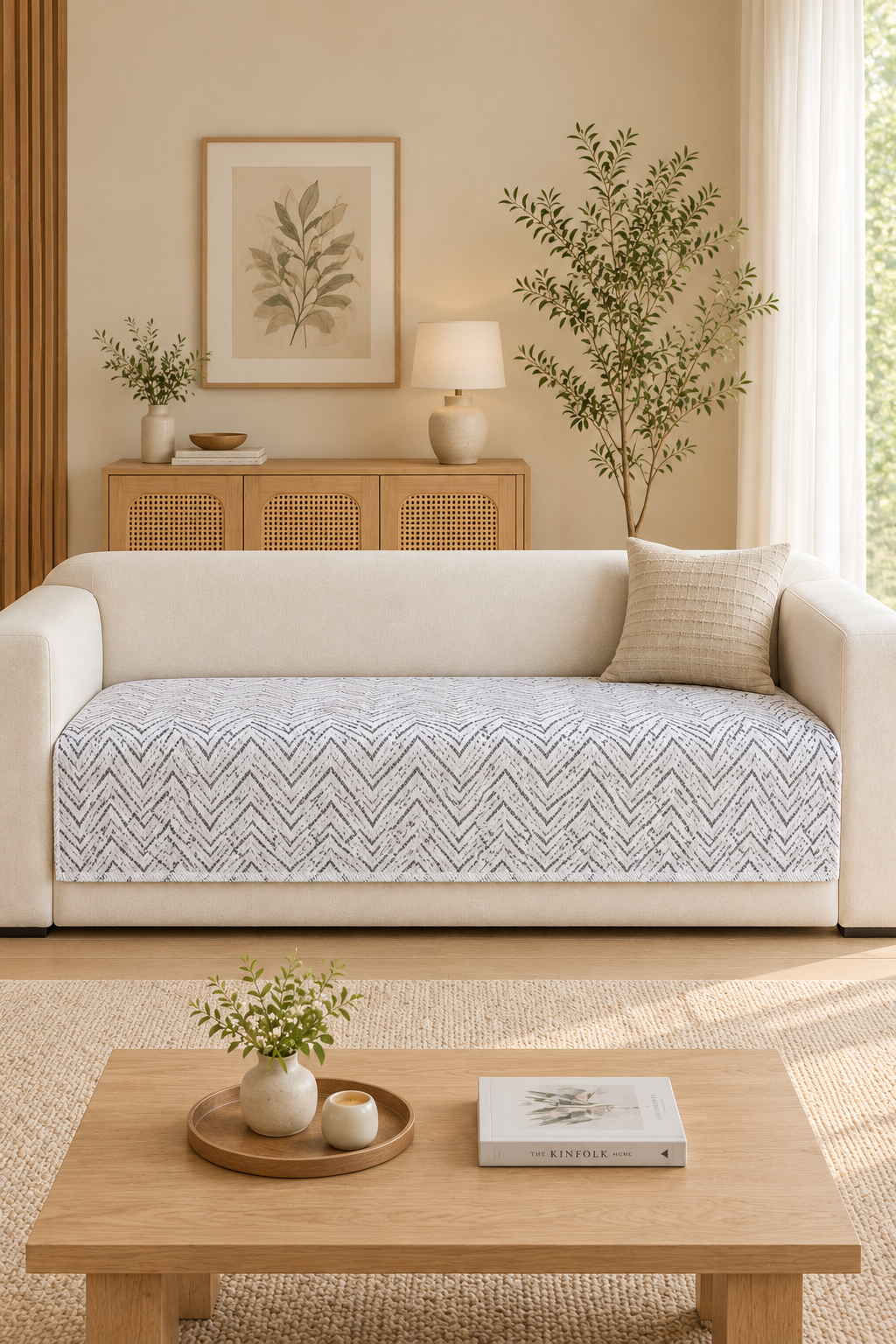 Sofa protector -  description (Colour : Offwhite )