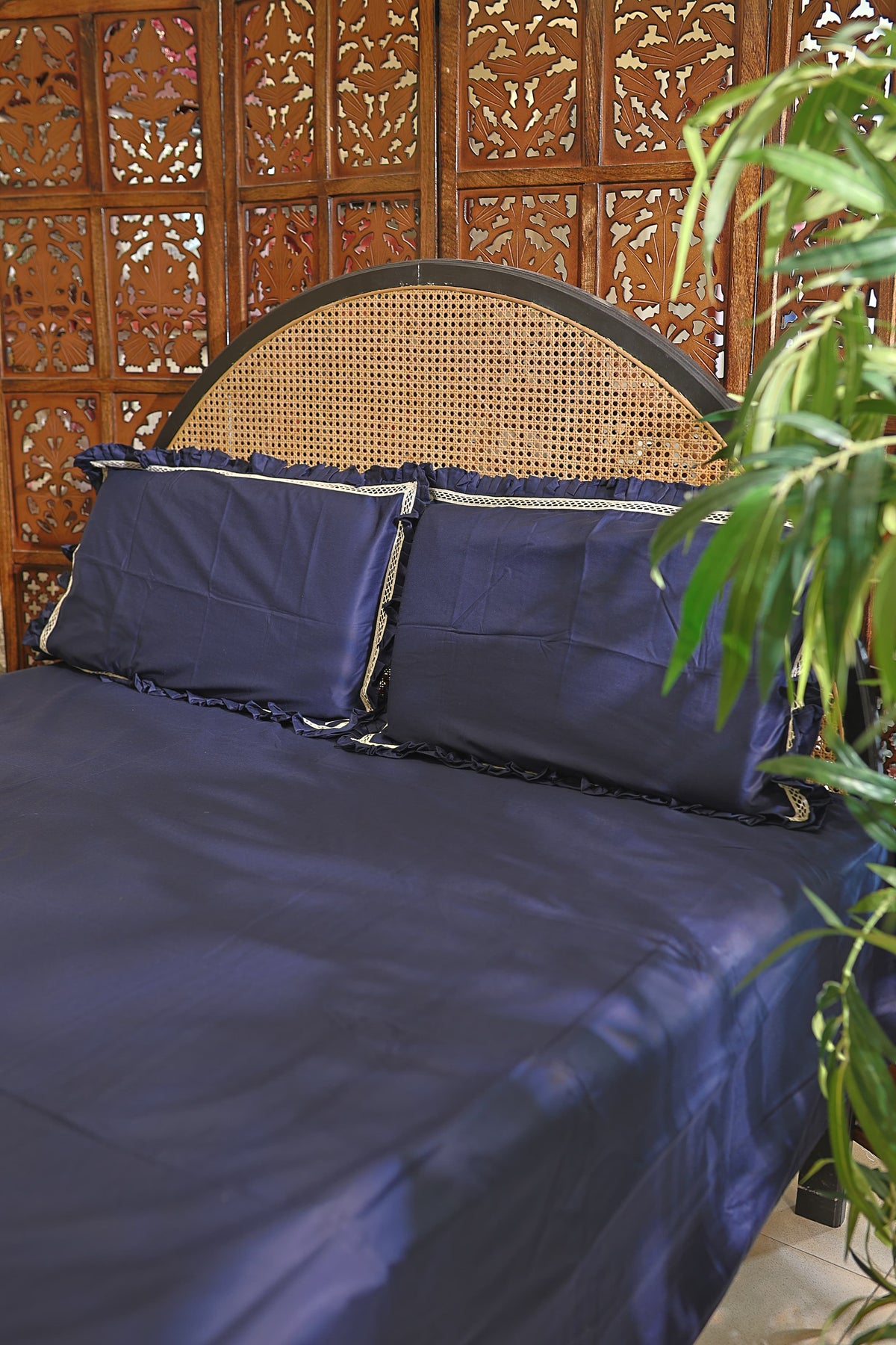 Bedsheets -Queen Satin plain colour bedsheets