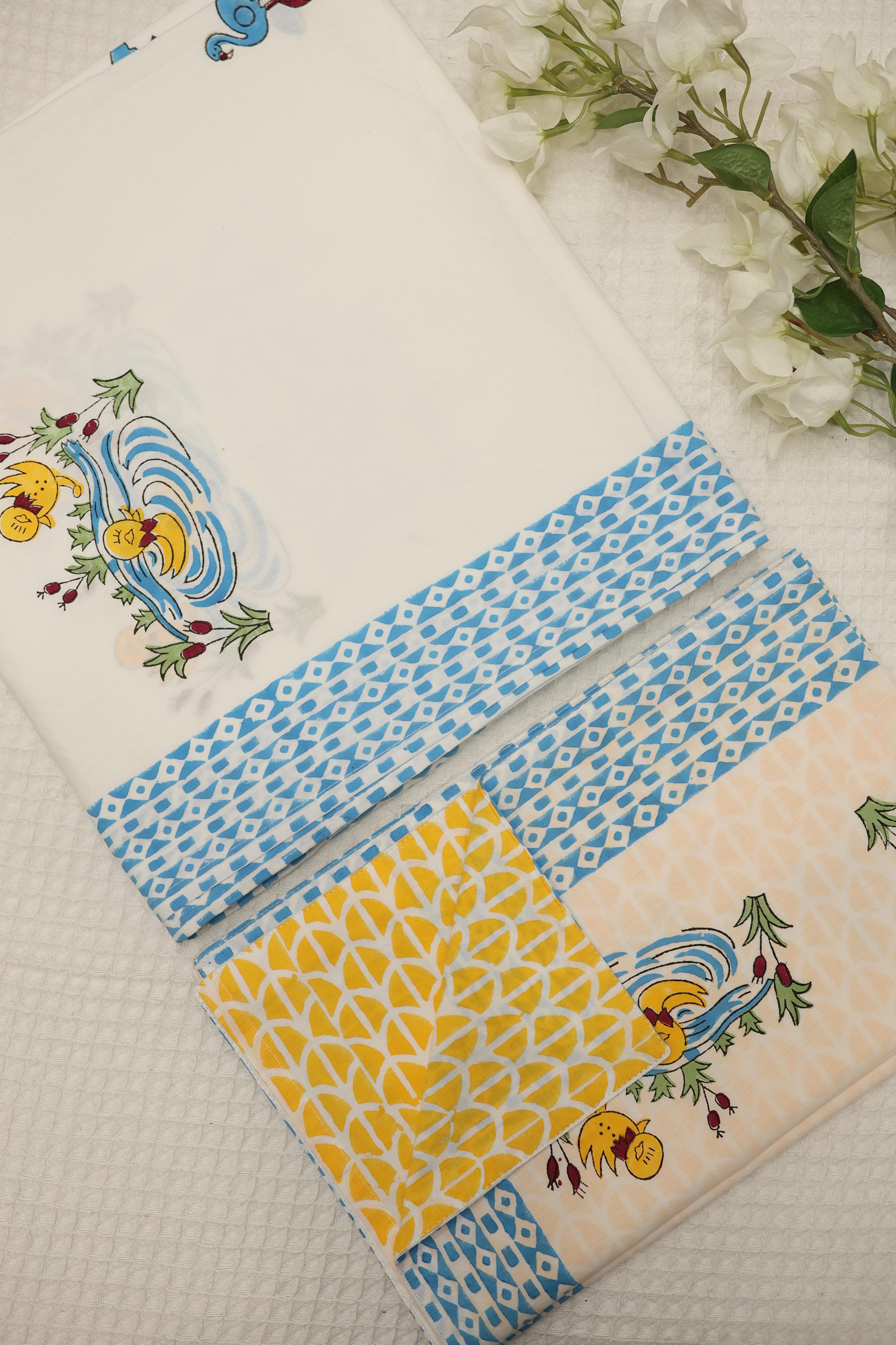 Bedsheets -Single percale kids printed bedsheets