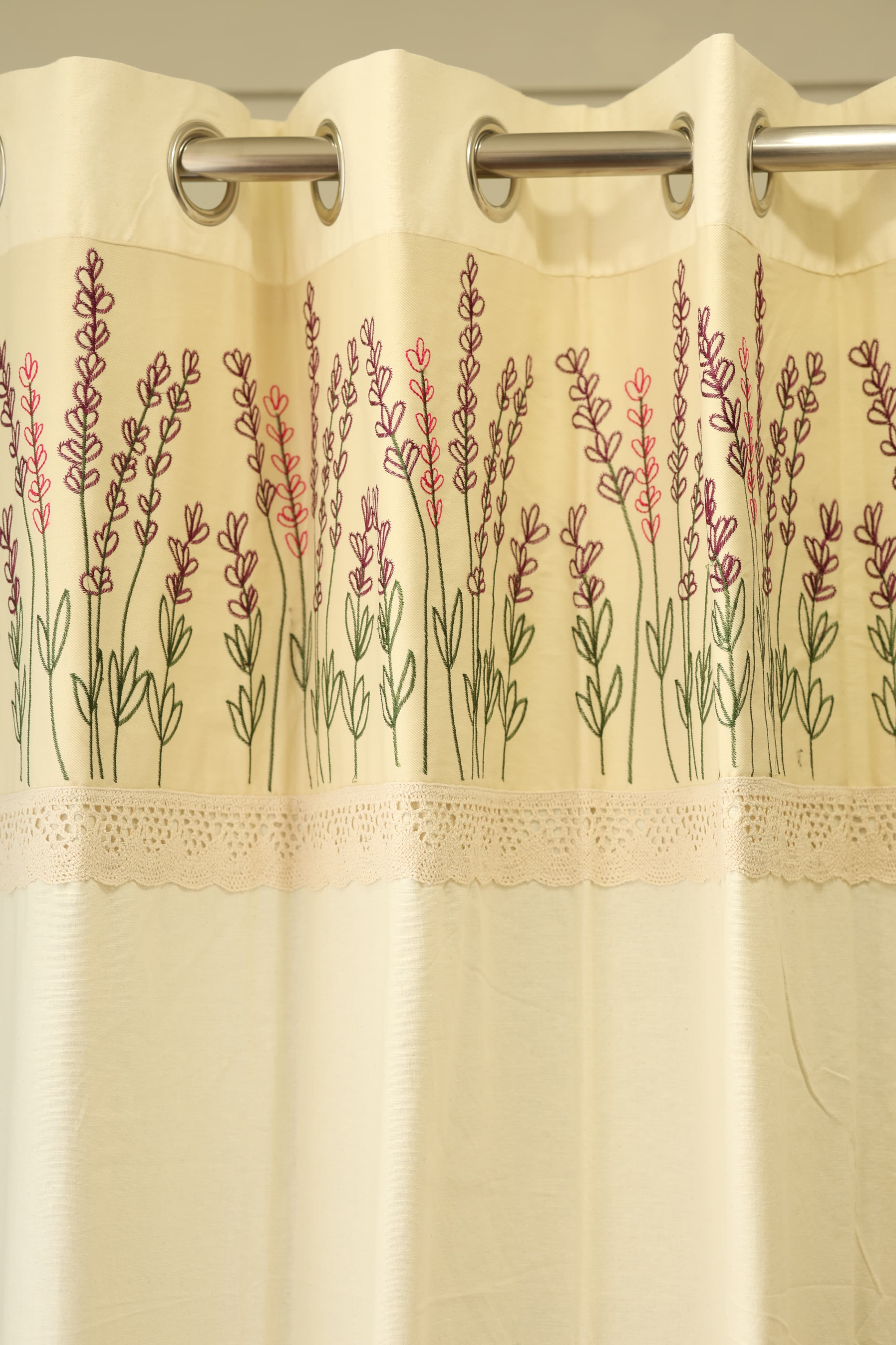 Curtain - opaque embroidery cruatins