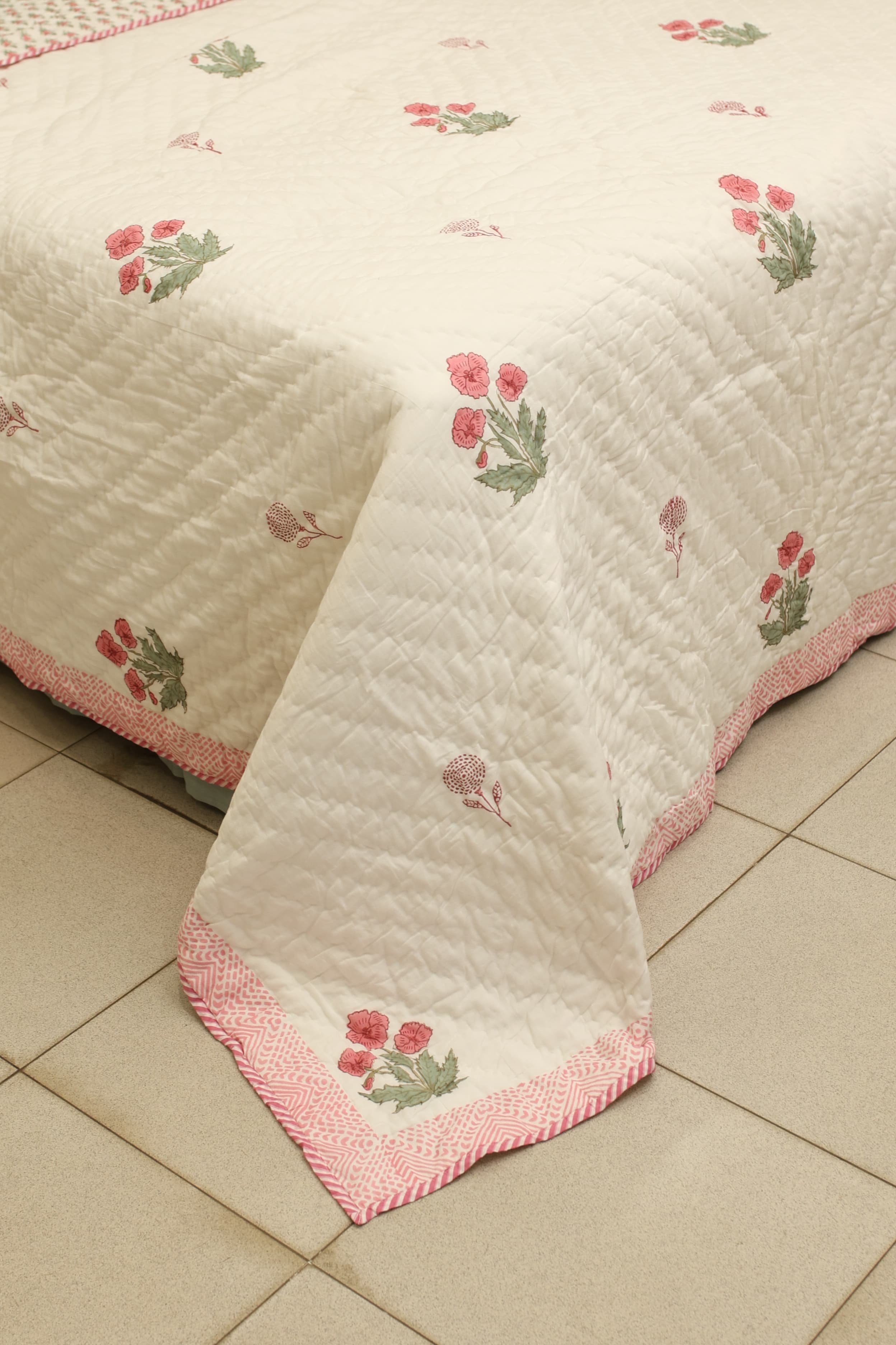 Premium Cotton handblock Print Double Quilt