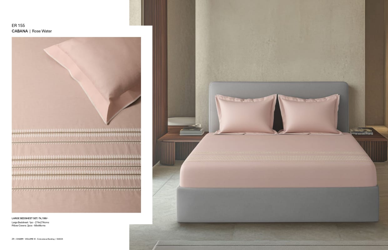 Bedsheets - King Premium machine embroidery bedsheets Sansaar : Saembro
